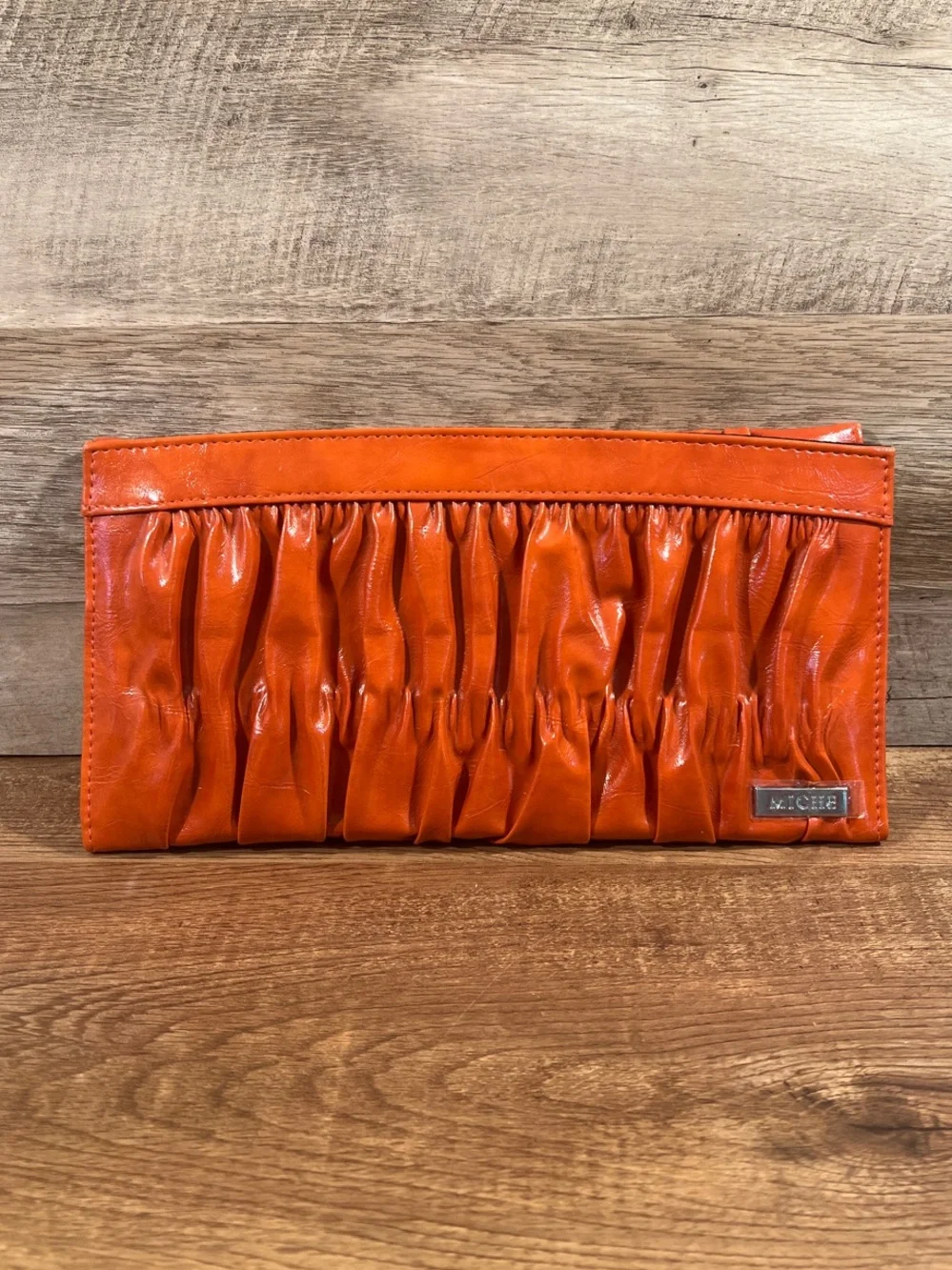 Miche Sheila Classic Shell Burnt Orange Ruched Handbag Cover